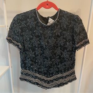 🚨LAST CHANCE: Vintage Beaded Blouse